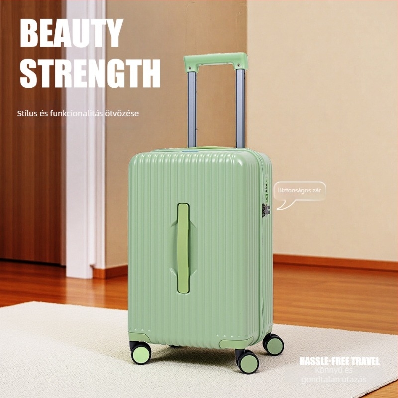 Könnyű kézipoggyász, uniszex, polikarbonát, TSA kombinációs zár, univerzális kerekek, 3 kg