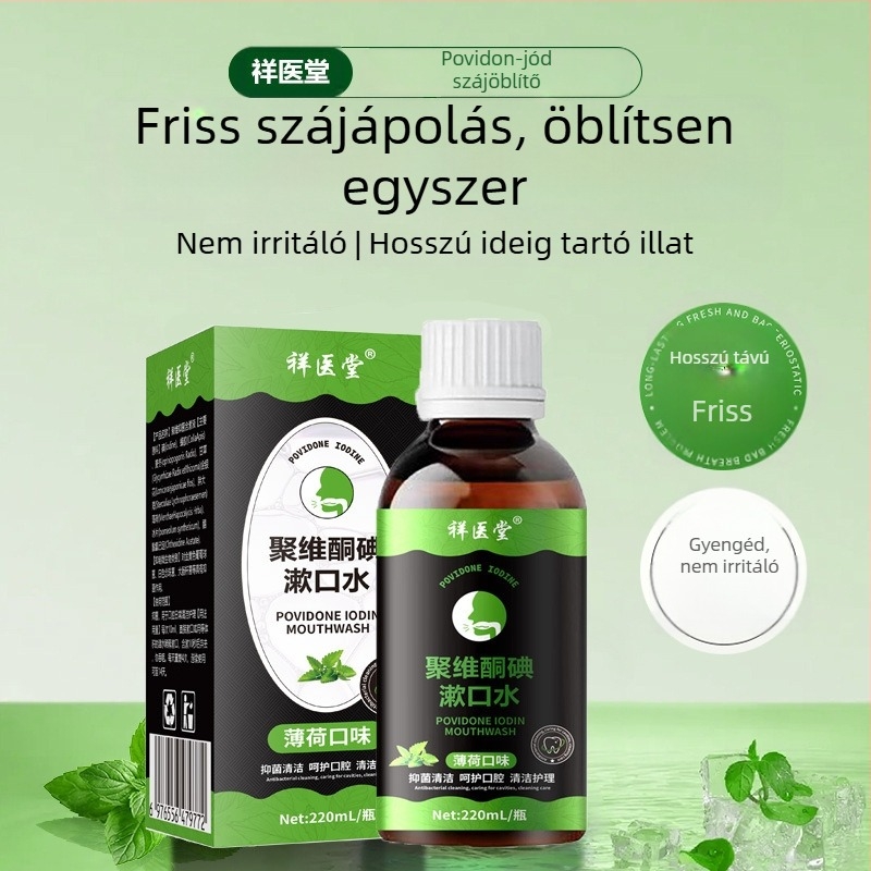 Povidon-jód szájöblítő | Xiang Yi Tang | gyümölcsös illat | normál specifikációk | testápolási készlet