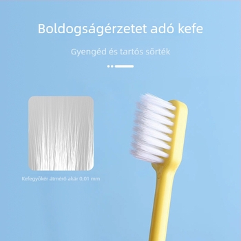 Kézi fogkefe – puha sörték, nagy sűrűségű filament, nem hullik, univerzális használat