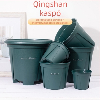 Virágcserép gyantából, lélegző, korrózióálló és tartós; alkalmas asztali, padlón álló, függesztett és kombinált használatra.