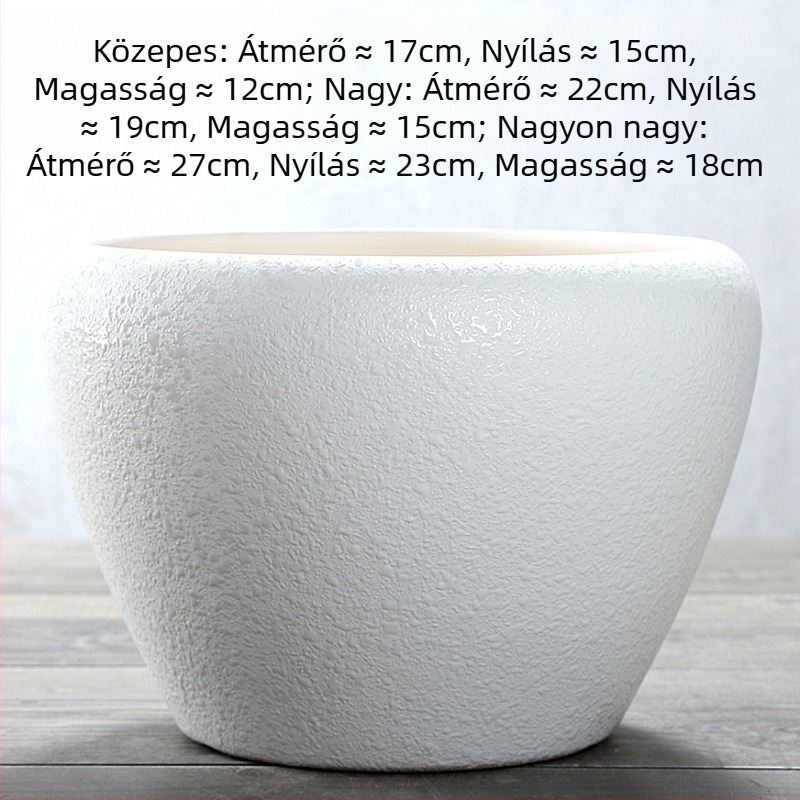 Kerámiából készült virágcserép, padlóra helyezhető, korrózióálló, otthoni kertészkedéshez