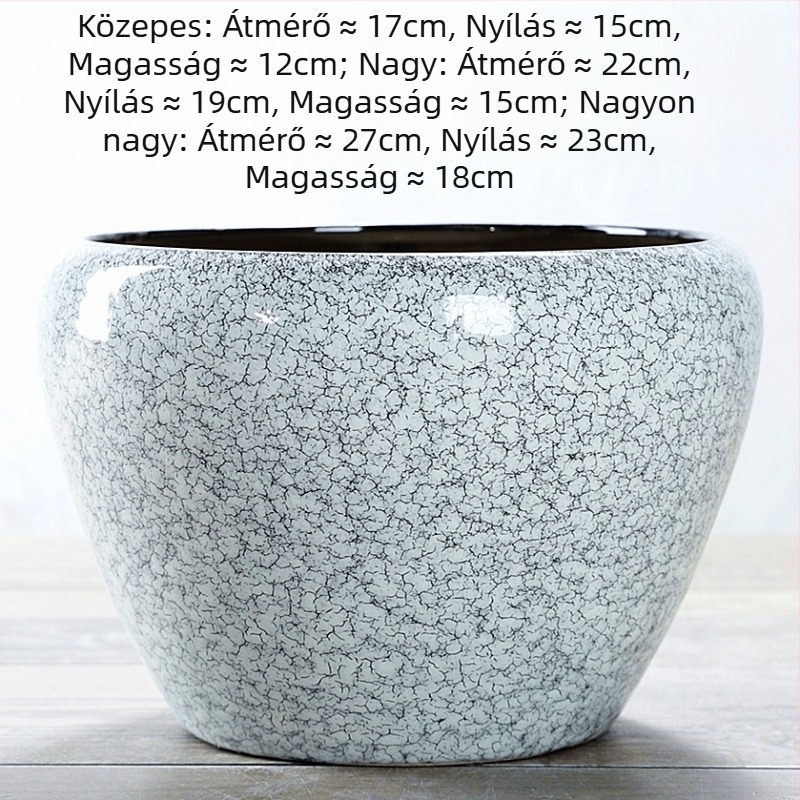 Kerámiából készült virágcserép, padlóra helyezhető, korrózióálló, otthoni kertészkedéshez