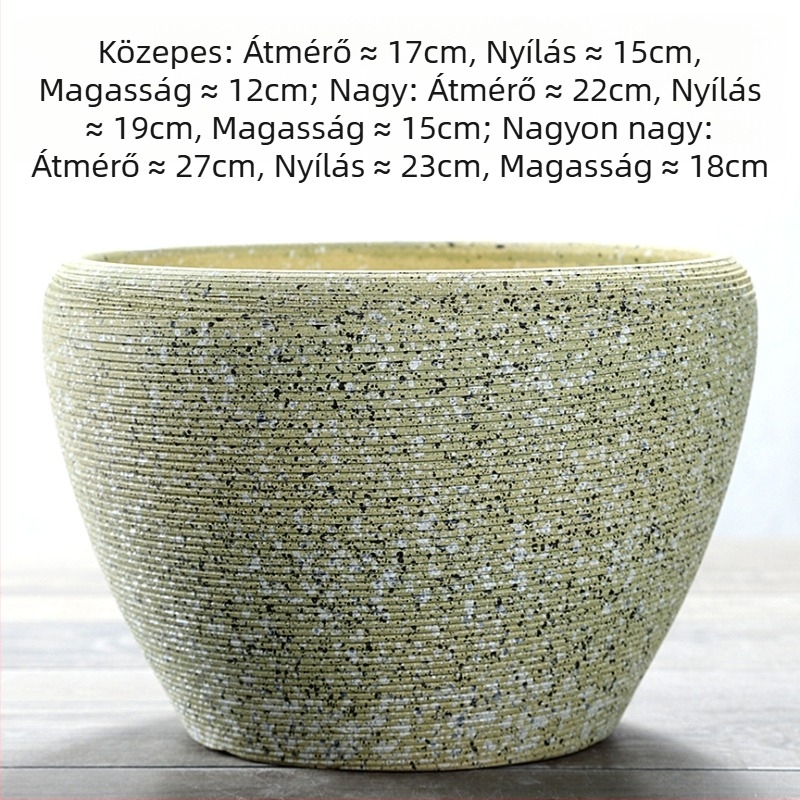 Kerámiából készült virágcserép, padlóra helyezhető, korrózióálló, otthoni kertészkedéshez