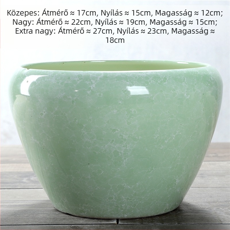 Kerámiából készült virágcserép, padlóra helyezhető, korrózióálló, otthoni kertészkedéshez