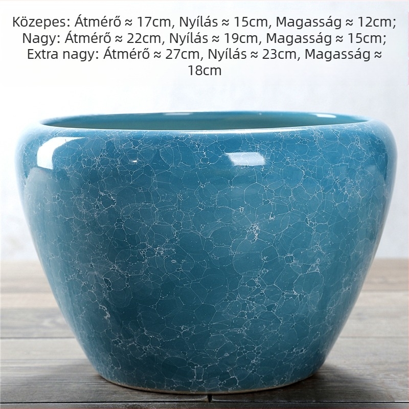 Kerámiából készült virágcserép, padlóra helyezhető, korrózióálló, otthoni kertészkedéshez