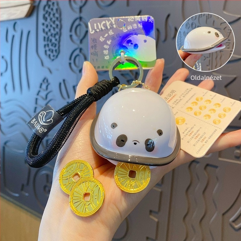 Hundred Mau kulcstartó medál, Money Turtle motívum, cartoon stílus, ABS anyag, önálló csomagolás