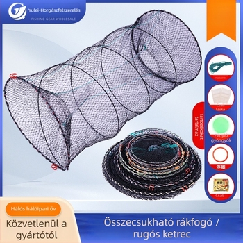 Yu Lai összecsukható nylon garnéla ketrec, horgász háló