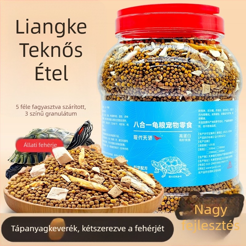 Teknősbéka eledel – szemcsés, akváriumi háziállat eledel, márka Modern Tianjiao