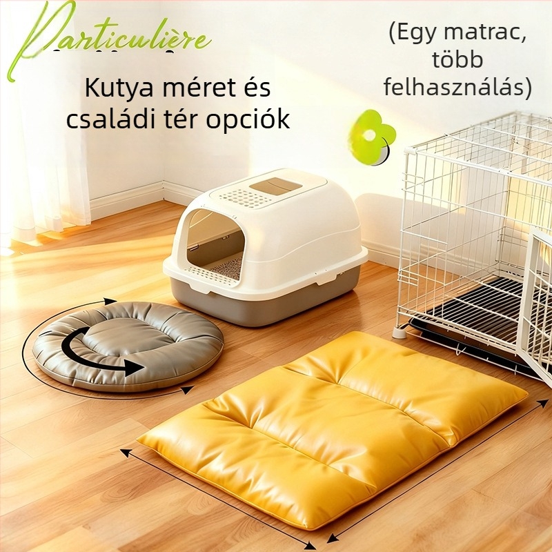 Hűsítő kutyaágy alváshoz, minden évszakra tervezett padlón fekvő menedék, kis- és közepes méretű kutyáknak