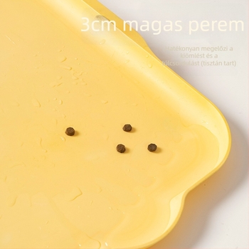 Senwei macska etető alátét, vízálló, csúszásmentes, műanyag, 2 db