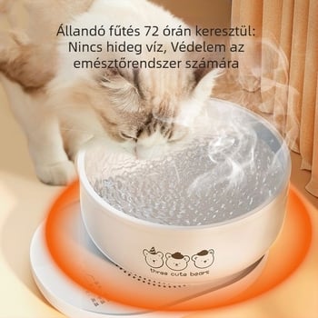 Macska itatótál porcelánból (Anyag: porcelán; Célzott felhasználás: Macska; Kategória: Háziállatok etető- és itatóeszközök)