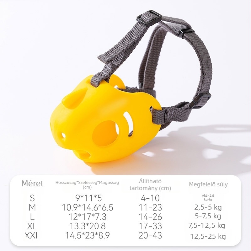 Kutyaszájkosár – szilikon, harapás elleni, ugatás elleni, ugatást blokkoló