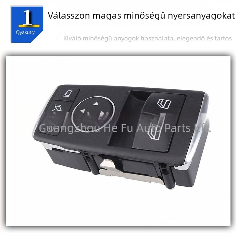 Mercedes-Benz elektromos ablakemelő kapcsoló, modell A1698206610, kompatibil W245/B200, ABS, standard feszültség