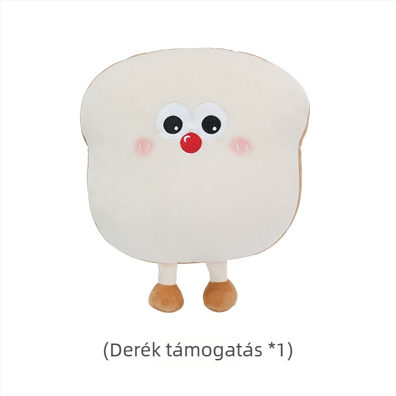 Feather cen Puha autófejtámasz párna Toast Biscuits mintázatú, PP gyapot töltet