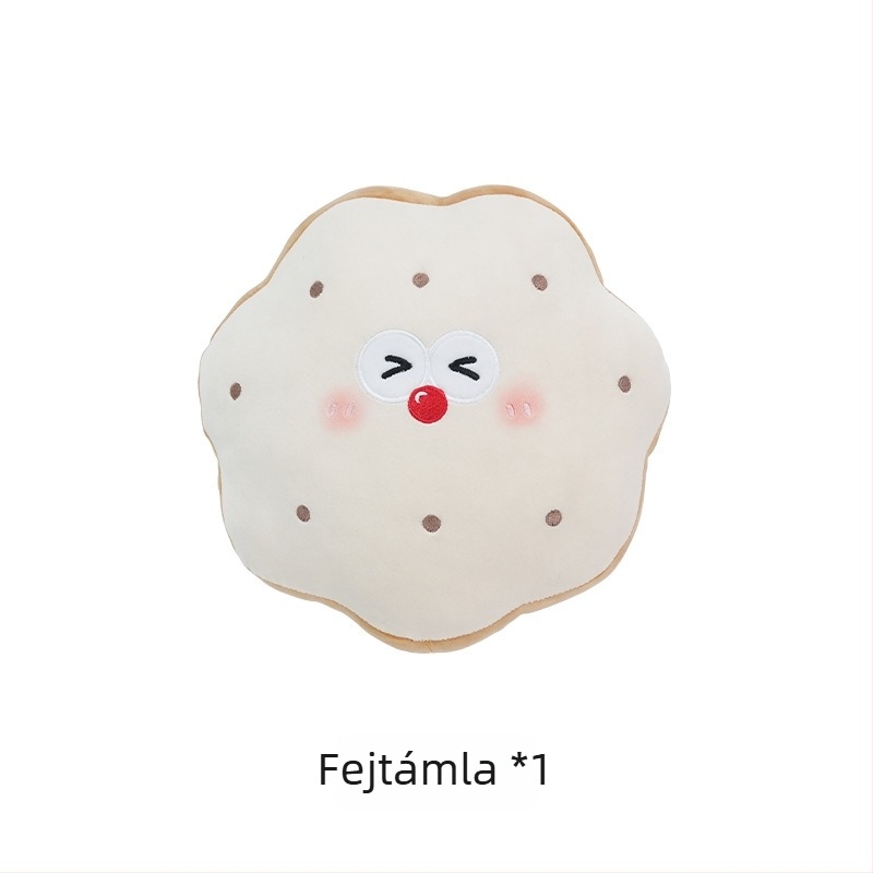 Feather cen Puha autófejtámasz párna Toast Biscuits mintázatú, PP gyapot töltet