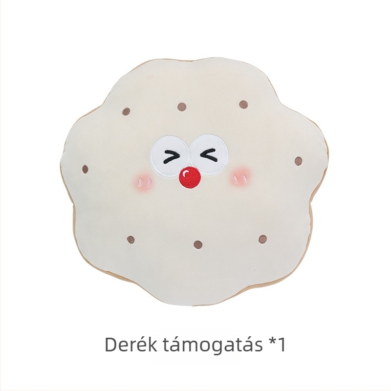 Feather cen Puha autófejtámasz párna Toast Biscuits mintázatú, PP gyapot töltet