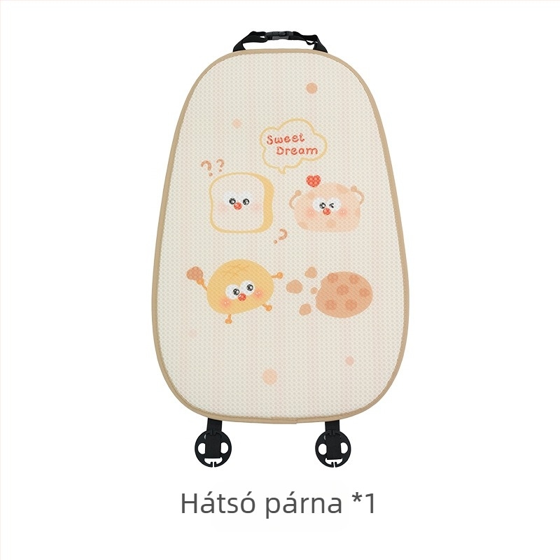 Feather cen Puha autófejtámasz párna Toast Biscuits mintázatú, PP gyapot töltet