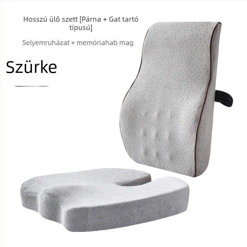 Memóriahabos ülőpárna és ágyéki támasz — irodai használatra, minimalist stílus, testreszabható