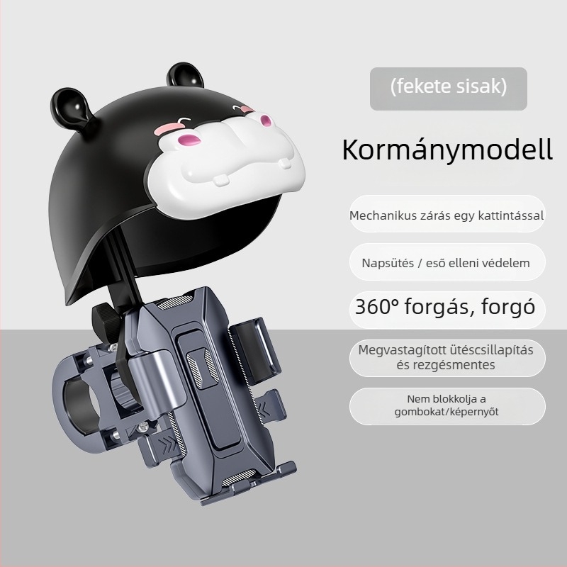 Telefon-tartó motorkerékpárokhoz és kerékpárokhoz – fém, minimalist design, rögzített navigációs tartó
