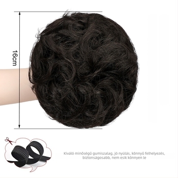 Magas hőmérsékletű szálakból készült ponytail paróka, festhető, modell XQ061A, licencelt magáncímkével (Modell: XQ061A; Haj: magas hőmérsékletű szálak; Festhető: Igen)