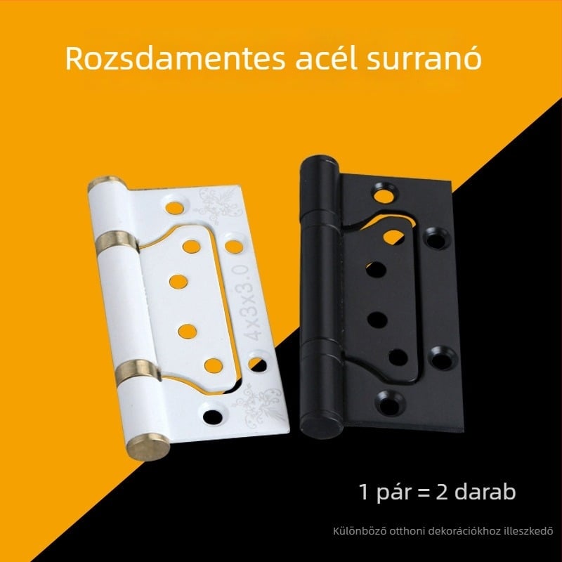 Rozsdamentes acél ajtópánt, modern minimális stílusban (Model 430; Anyag: Rozsdamentes acél; Felületkezelés: festés)