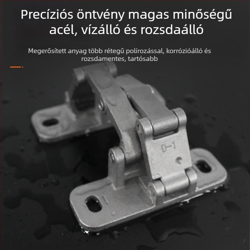 Kőajtócsukló — rozsdamentes acél, modell 2025.5.13, alkalmas tűzoltó hidrantdobozhoz, rejtett ajtókhoz és csatornás ajtókhoz