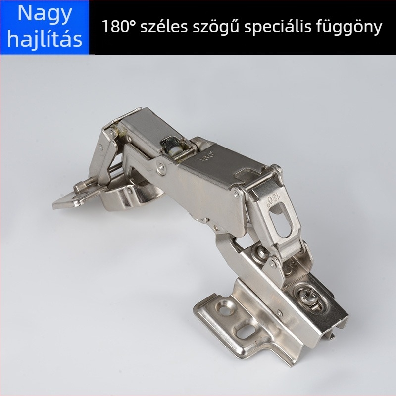 180°-os hidraulikus zsanér szekrényekhez — damperral, hideg hengerelt acélból