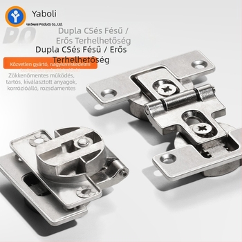 180°-os csuklóajtóhoz készült ötvözetből, cink-ötvözet, felületkezeléssel – szekrényekhez és összecsukható ajtókhoz