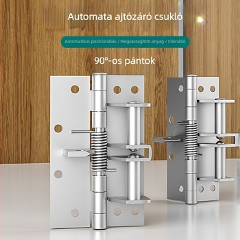 Öntöttvasból készült, rugós önzáró rejtett pánt, többszintes elektroplakálás, Sotegu márka, 90° pozíció