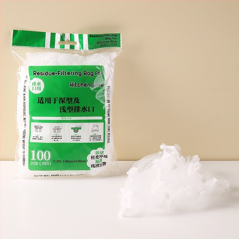 Mosogatócsatorna szűrő — poliészter-spandex anyagú hálószűrő, dugulás elleni védelem, hulladék szűrése