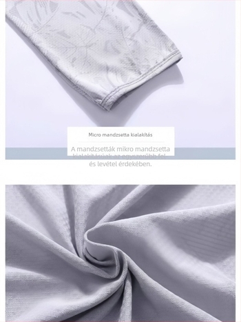 Hálós anyagú UV-védő dzseki (UPF50+; 100% poliészter; vékony anyag; kapucnival)