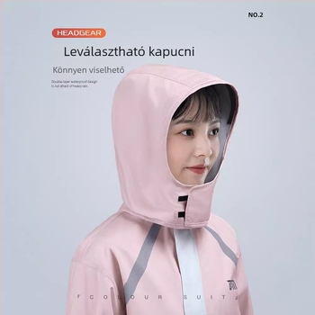 Félig különálló esőkabát és nadrág készlet motorozáshoz, vízálló PVC bevonat, Chunya Spinning anyag, felnőtt, logóval testreszabható