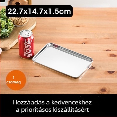 304 rozsdamentes acél párolólemez Dim Sum és rizstészta tekercsekhez | sík aljzat, elektroplatált felület, nyomtatott logó