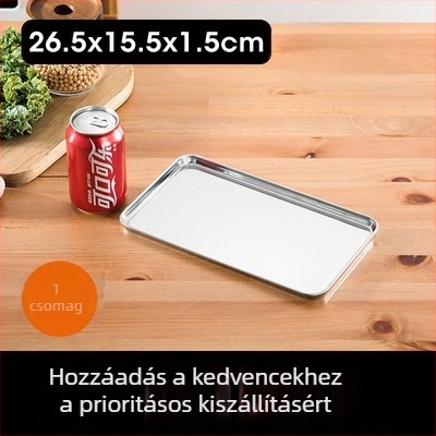 304 rozsdamentes acél párolólemez Dim Sum és rizstészta tekercsekhez | sík aljzat, elektroplatált felület, nyomtatott logó