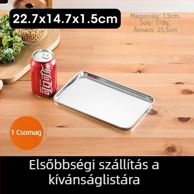 304 rozsdamentes acél párolólemez Dim Sum és rizstészta tekercsekhez | sík aljzat, elektroplatált felület, nyomtatott logó