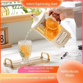 Health Pot multifunkcionális elektromos főző- és teáskanna kis irodához, 800 ml, 300 W, 220 V, Automatikus kikapcsolás, Túlfűtés elleni védelem