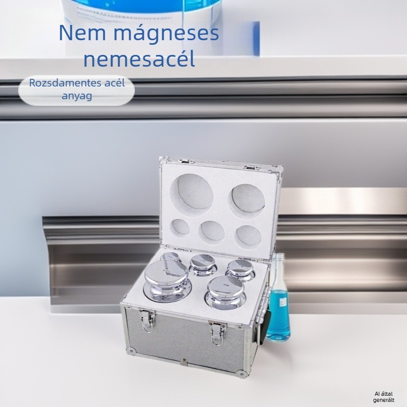 JF-1 Súlyokészlet, nem mágneses rozsdamentes acél, nagy pontosságú kalibrációs súlyok, 10 kg–1 g, nagy szilárdságú anyag