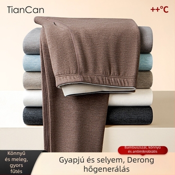 Férfi termál nadrágok Sky Silkworm Derong akril szövet, kétszintes réteg, extra vastagság 301-350 g/m2, bársonyos bélés, fűtés