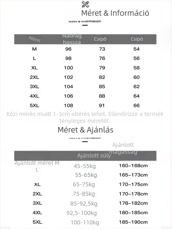 Férfi téli fleece-béléssel sportos nadrág