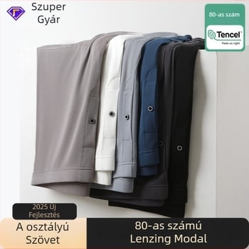 Férfi termikus nadrágok, Modal anyagból, magas rugalmasság, egy rétegű, vast anyag 201–250 g/m², 90–95% Modal