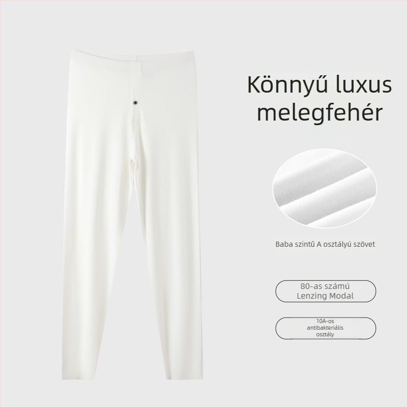 Férfi termikus nadrágok, Modal anyagból, magas rugalmasság, egy rétegű, vast anyag 201–250 g/m², 90–95% Modal