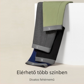 Férfi pamut termo nadrágok, slim-fit, meleg, egyetlen rétegű, 95–100% pamut, közepes vastagságú