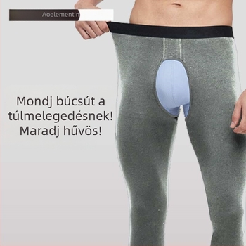 Férfi meleg pamut nadrág, egyrétegű, vast anyagú 201-250 g/m2, 90-95% pamut, egyszínű