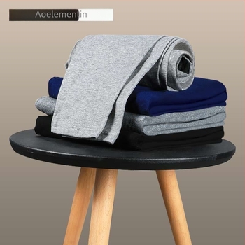 Férfi meleg pamut nadrág, egyrétegű, vast anyagú 201-250 g/m2, 90-95% pamut, egyszínű