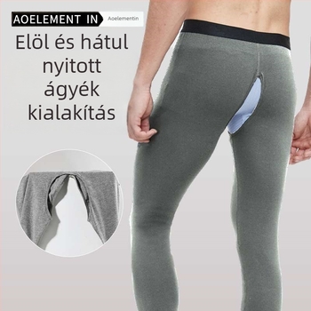 Férfi meleg pamut nadrág, egyrétegű, vast anyagú 201-250 g/m2, 90-95% pamut, egyszínű