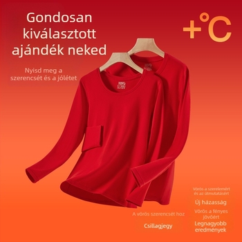 Uniszex pamut termikus alsóruha készlet kapucnival, hosszú ujjú, kerek nyakú, varratmentes