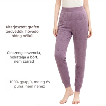 Uniszex gyapjú termoszabad nadrág bársonyos béléssel, 3 rétegű felépítés, 95–100% gyapjú, extra vastag 501–600 g/m²