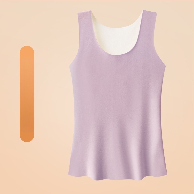 Női nylonból készült meleg mellény fleece-béléssel, varrat nélküli kivitel, kerek nyakú, vastagság 201–250 g/m²