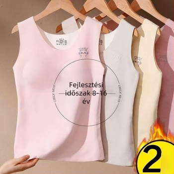 Sima termikus mellény, mellkas párnákkal, dupla rétegű akril anyagból, vastag 201–250 g/m²