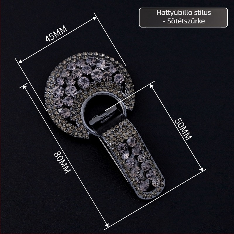 Hengmeihe dekoratív kabátcsat — cink ötvözet imitat gyémántokkal, klasszikus nemzeti stílus, minimalist dizájn